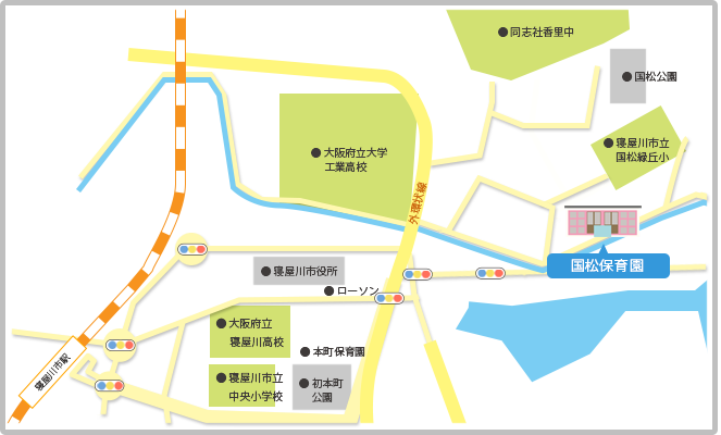 国松保育園地図