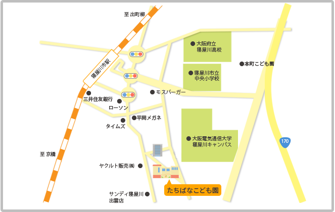 たちばな保育園地図